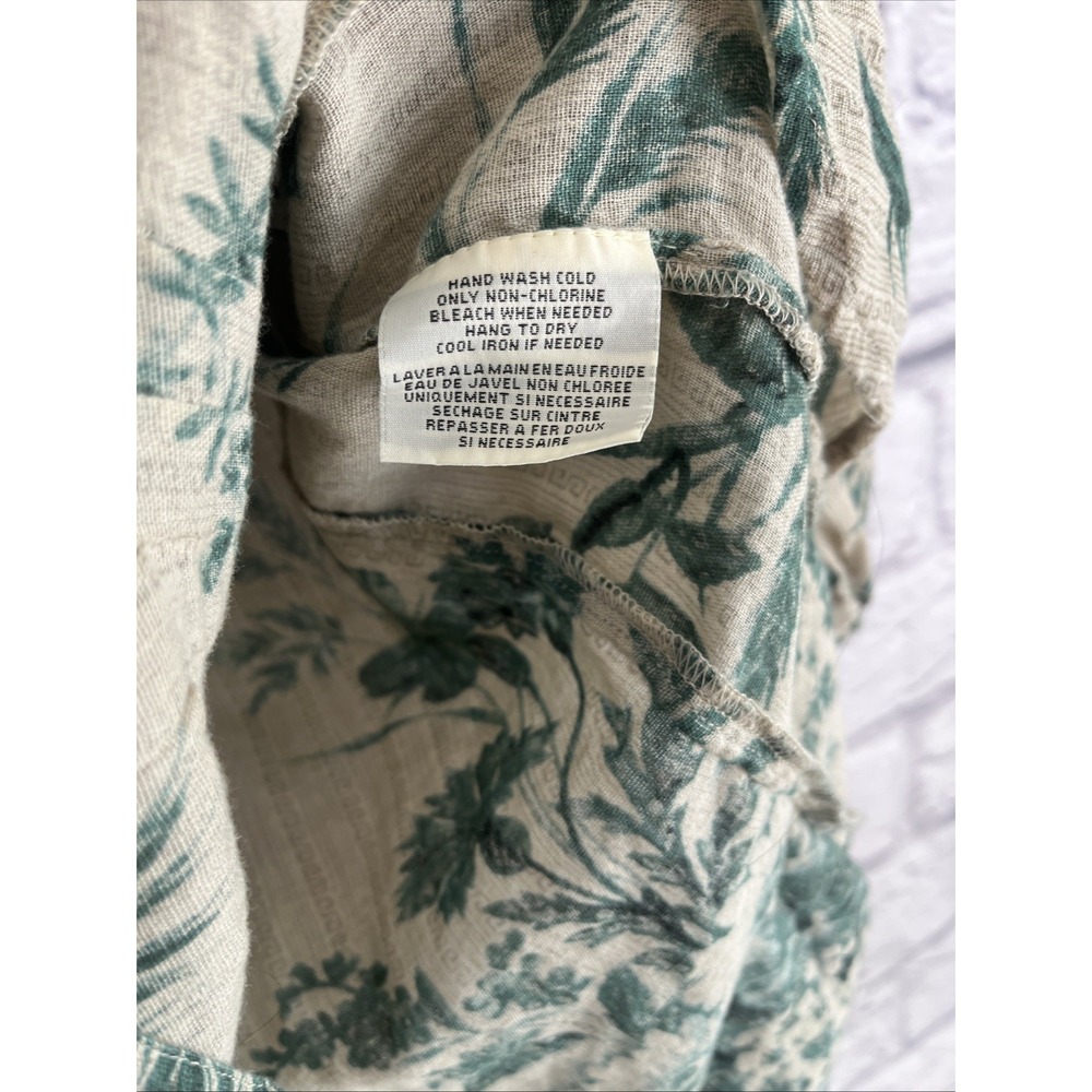 Denim & Supply Ralph Lauren Boho Peasant Lightweight Floral Ruffle Tie Top Med - Picture 6 of 9